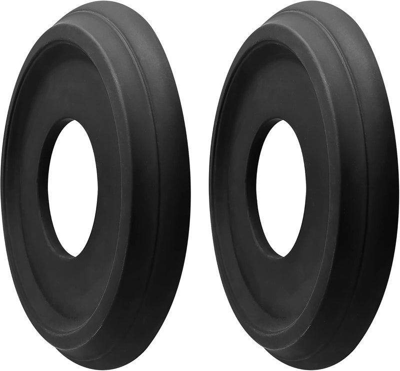ECUDIS Molded PU Ceiling Medallion for Light Fixtures and Ceiling Fans, 10" OD x 4" ID, 2 Pack (Black) - Image 4